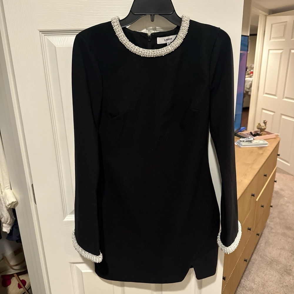 Likely Black Dress with Pearl Details